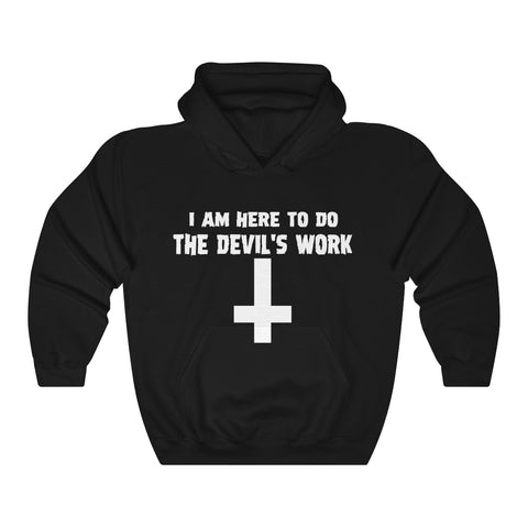 Devils Work Unisex Heavy Blend™ Hooded Sweatshirt - lefthandcraft