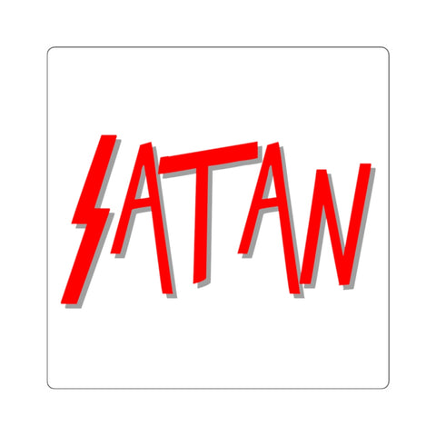 Satan Square Stickers