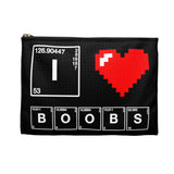 I Love Boobs Accessory Pouch