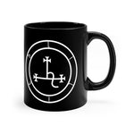 Sigil of Lilith black coffee mug 11oz