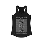 Hail Satan Live Deliciously - Racerback Tank