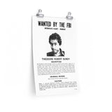 Ted Bundy FBI Wanted Poster Reprints