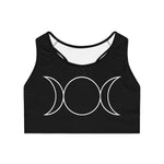 Triple Moon Goddess - Sports Bra