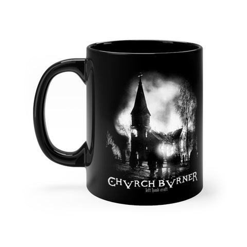 Church Burner - Black coffee mug 11oz