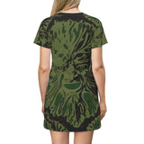 Green Man T-Shirt Dress