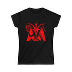 Baphomet Red Women's Softstyle Tee