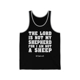 The Lord Is Not My Shepherd For I Am Not A Sheep Jersey Tank - lefthandcraft