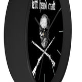 Left Hand Craft Crossed Muskets Wall Clock