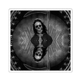 Santa Muerte Square Stickers