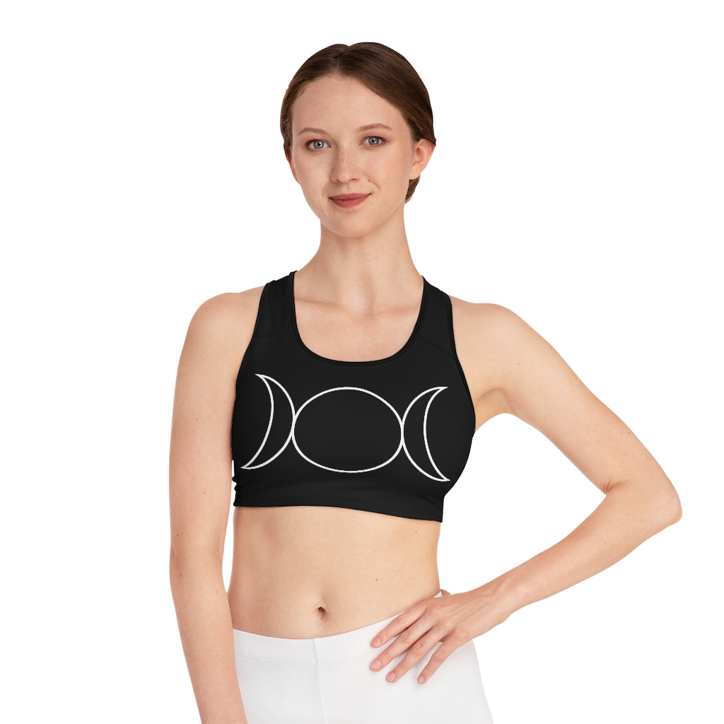 Triple Moon Goddess - Sports Bra – Left Hand Craft