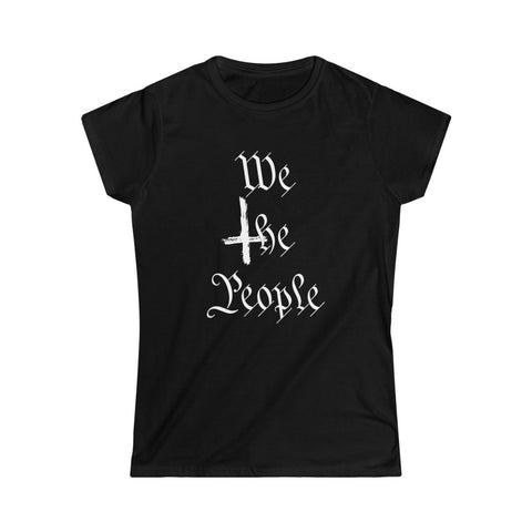 We The People Inverted Cross - Women's Softstyle Tee