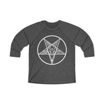 Baphomet 666 Jersey Tri-Blend 3/4 Raglan Tee
