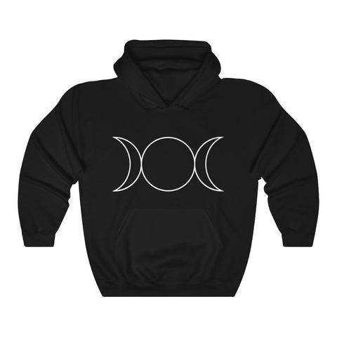 Triple Moon Goddess - Pullover Hoodie Sweatshirt