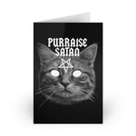 Purraise Satan - Greeting Cards (1 or 10-pcs)