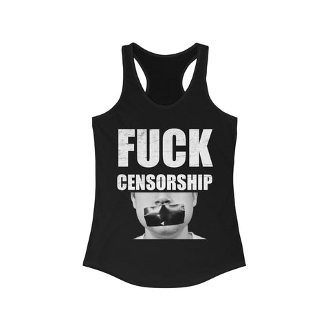 Fuck Censorship - Racerback Tank