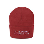 Make America Satanic As Fuck Knit Beanie
