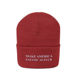 Make America Satanic As Fuck Knit Beanie