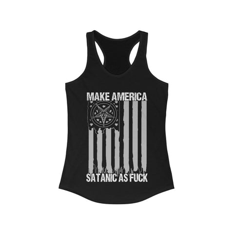 Make America Satanic As Fuck - Racerback Tank