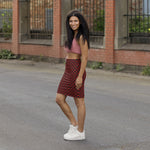 Baphomet Checkered Mini Skirt