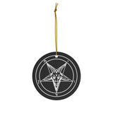 Sigil of Baphomet Ceramic Ornaments