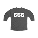 Baphomet 666 Jersey Tri-Blend 3/4 Raglan Tee