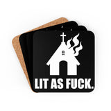 Lit As Fuck - 4pc Coaster Set