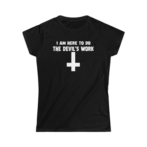 Devil's Work Cross Women's Softstyle Tee