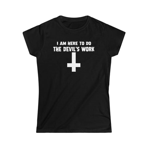 Devil's Work Cross Women's Softstyle Tee