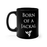 Born of a Jackal 666 black coffee mug 11oz