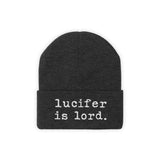 Lucifer Is Lord Knit Beanie