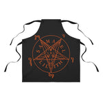 Sigil Of Baphomet Orange & Black Apron