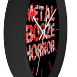 Metal Booze Horror Wall Clock