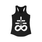 Leviathan Inverted Cross Women's Racerback Tank - lefthandcraft
