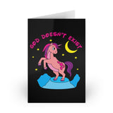 God Doesn't Exist Greeting Cards (1 or 10-pcs)