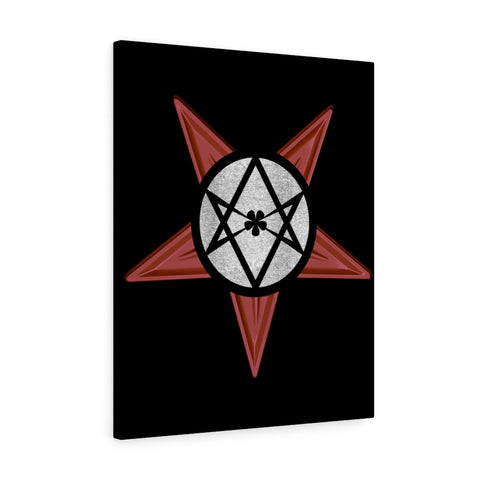 Unicursal Hexagram - Pentagram - Thelema - Canvas Gallery Wraps
