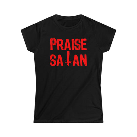 Praise Satan - Women's Softstyle Tee