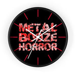 Metal Booze Horror Wall Clock