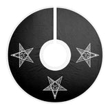 Baphomet Black Holiday Tree Skirts