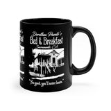Dorothea Puente Bed & Breakfast - Sacramento Serial Killer - Black coffee mug 11oz