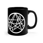 Necronomicon Sigil of the Gateway black coffee mug 11oz