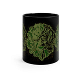 Green Man - Black mug 11oz