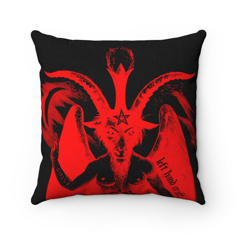 Baphomet Red - Spun Polyester Square Pillow Case