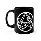 Necronomicon Sigil of the Gateway black coffee mug 11oz