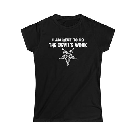Devil's Work Baphomet Women's Softstyle Tee