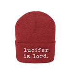 Lucifer Is Lord Knit Beanie