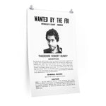 Ted Bundy FBI Wanted Poster Reprints