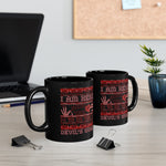 Devil's Work - Ugly Holiday Sweater Style mug 11oz