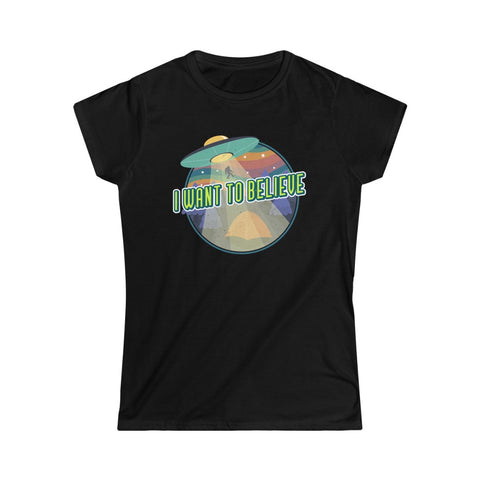 I Want To Believe Women's Softstyle Tee
