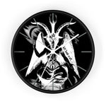 Baphomet Negative Wall Clock