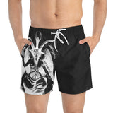 Baphomet Negative Swim Trunks